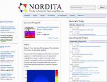 Tablet Screenshot of nordita.org